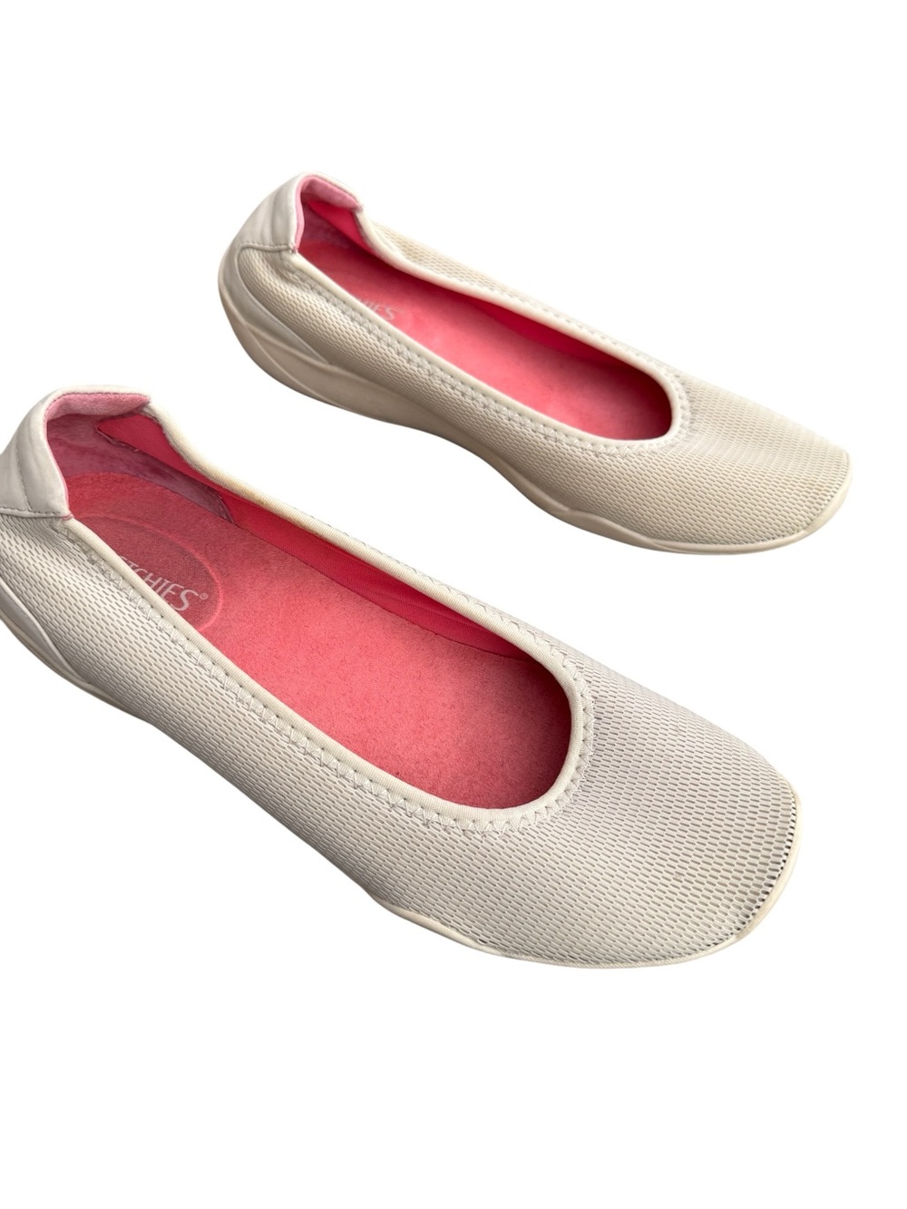 Stretchies Knit Ballet Flats Cushioned Comfort Breathable Flexible Women's 8.5 W